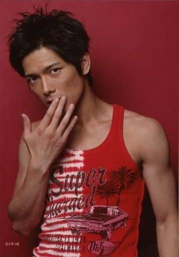 Official photo (male) / actor Kohei Majima / Bust Up / Tank Top