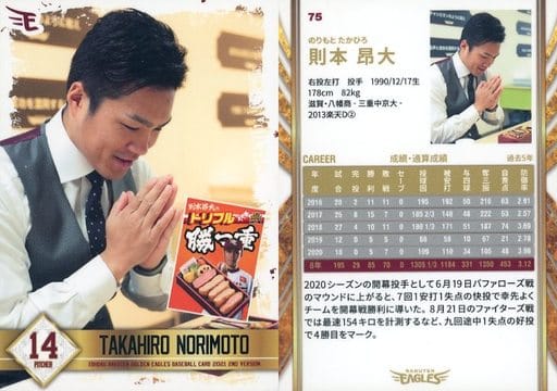 75 [Regular Card] : Takahiro Norimoto (menu version) | Toy Hobby ...