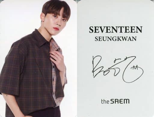 SEVENTEEN/SEUNGKWAN (Boo Seung-kwan) / with signature printed on the back /  