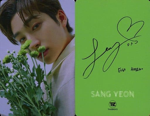 THE BOYZ/SANGYEON / Back side print with signature / Magazine 