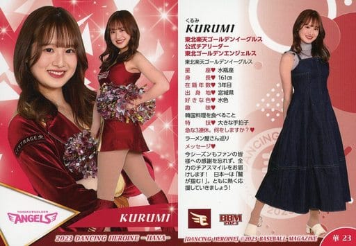 BBM/ﾚｷﾞｭﾗｰｶｰﾄﾞ/BBM2023 プロ野球チアリーダーカード DANCING HEROINE  