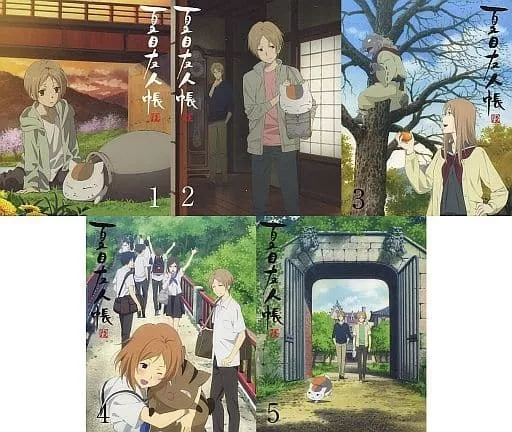 アニメDVD　不備有)夏目友人帳 伍 完全生産限定版 全5巻セット(状態：妖かるた欠品) アニメDVD 不備有)夏目友人帳 陸 完全生産限定版 BOX付き全5巻