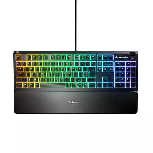 Windows7/8/8.1/10/MacOSX10.9以降ハード　有線 RGBメカニカル ゲーミングキーボード APEX3 (ブラック) [64801] Windows7/8/8.1/10/MacOSX10.9以降ハード SteelSeries 有線 RGB