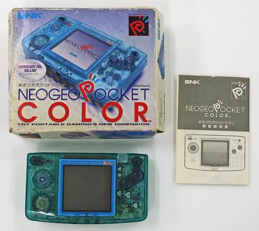 【美品】SNK ネオジオポケットカラー　クリアブルー　NEOGEO POCKET レア NEWネオジオポケットカラー クリスタルブルー 本体 SNK