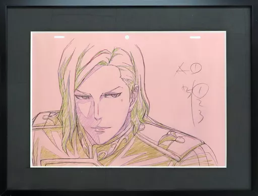 アニメムック　銀河英雄伝説 Die Neue These　額装複製原画「ロイエンタール　#27c30.32.34」 Anime Mook LEGEND OF THE GALACTIC HEROES : Die Neue These