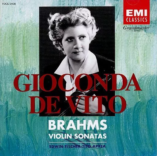 Gioconda de Vito Edwin Fischer / Brahms : Violin Sonatas | Music
