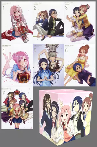 アニメBlu-ray　Disc　サクラクエスト 初回生産限定版 全7巻セット(アニメイト全巻収納BOX付き) アニメBlu-ray Disc サクラクエスト 初回生産限定版 全7巻セット