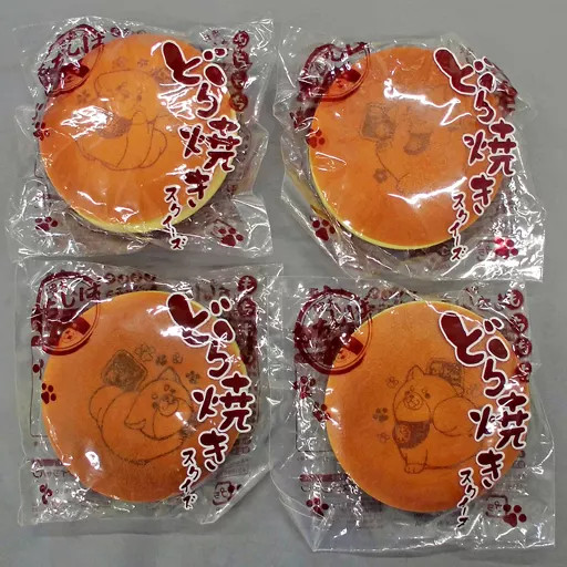雑貨 全4種セット もちもちどら焼きスクイーズ 「忠犬もちしば