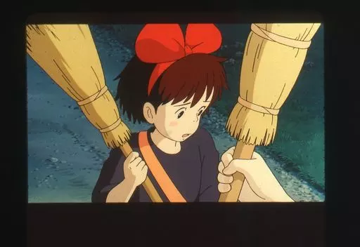 Kiki the Cyber Squirrel (eye open / face down / 2 brooms) film