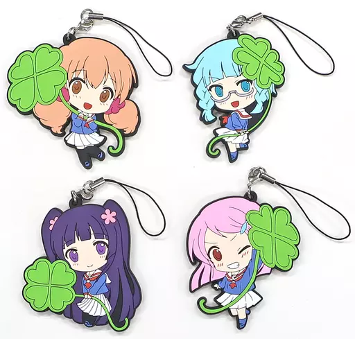 わかば*ガール ラバーストラップ 4種セット C91グッズ 雑貨 集合 ラバーストラップ4種セット 「わかば*ガール」 C91グッズ