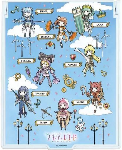 01. Studded Design Graph Art Design Deka Character Mirror 