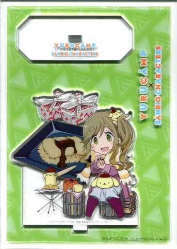 アクリルスタンド犬山あおい×ポムポムプリン「ゆるキャン△×サンリオキャラクターズ アクリルスタンド・アクリルパネル 犬山あおい×ポムポムプリン