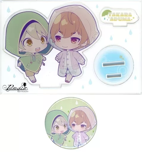 Takara & Azuma Acrylic Stand & metal badge Set 