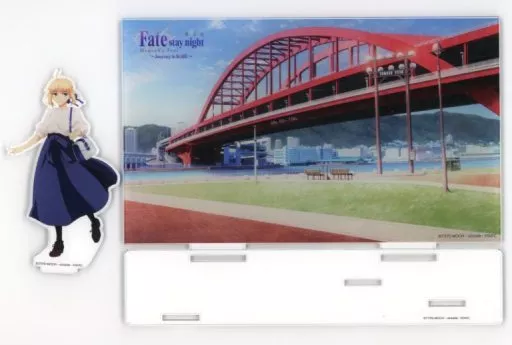 Fate/staynight　神戸　セイバー　アクリルスタンド Miscellaneous goods Kobe Bridge x Saber Acrylic Stand 