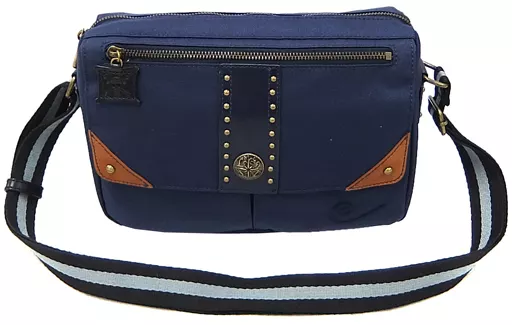 【美品】ワンピース ショルダーバッグ　STRONG THREE　ネイビー サンジをイメージした「ワンピース ショルダーバッグ ＜STRONG