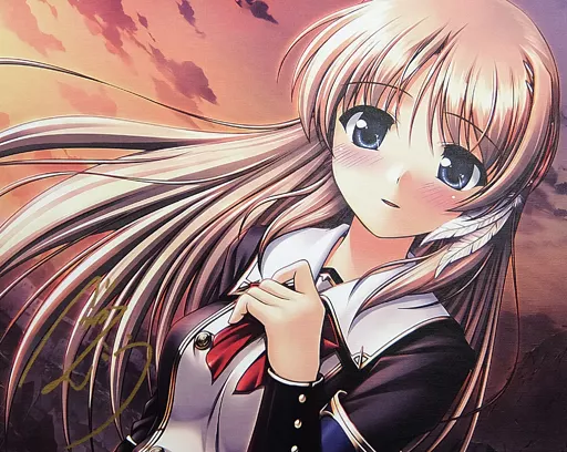 F6キャンバスアート　オーガスト20th 穢翼のユースティア　直筆サイン入り F6キャンバスアート オーガスト20th 穢翼のユースティア 直筆サイン