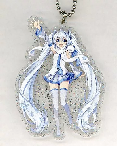 最旬トレンドパンツ 雑貨 スカイ 「雪ミク アクリルキーホルダー 初音ミク(雪ミク) キーホルダー
