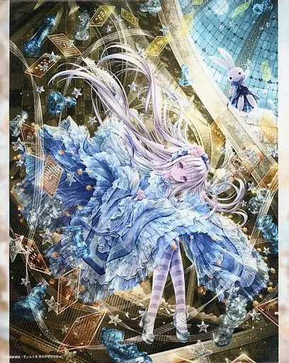 雑貨　てぃんくる はるかぜせつなイラスト F3キャンバスアート 「絵師100人展 12」 Miscellaneous goods F3 Canvas Art 