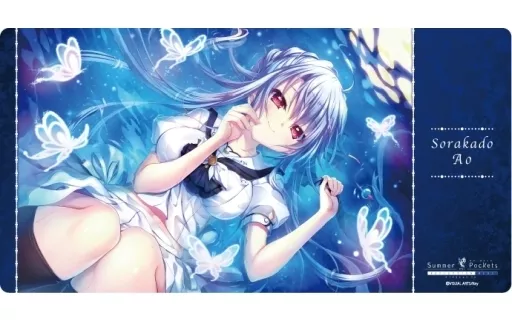 カーテン魂　Summer Pockets 空門蒼/七影蝶　ラバーマット 雑貨 空門蒼(七影蝶Ver) キャラクター万能ラバーマットスリム