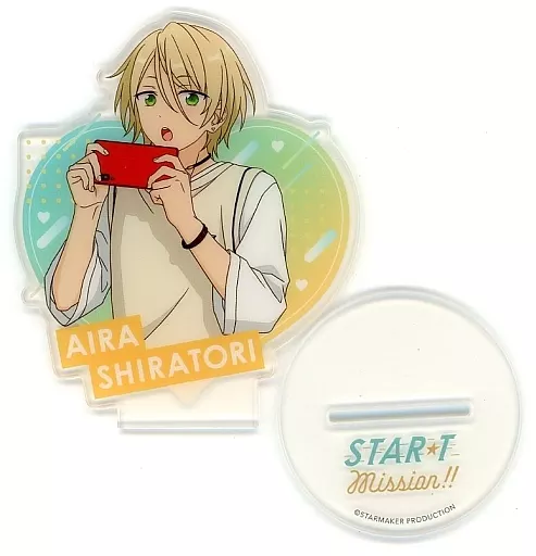 雑貨　[単品] 白鳥藍良 特製アクリルスタンド 「あんさんぶるスターズ!!×NTTドコモ ALKALOID STAR★T Mission!!キャンペーン」 Cコース当選者限定グッズ アクリルスタンド・アクリルパネル [単品] 白鳥藍良 特製
