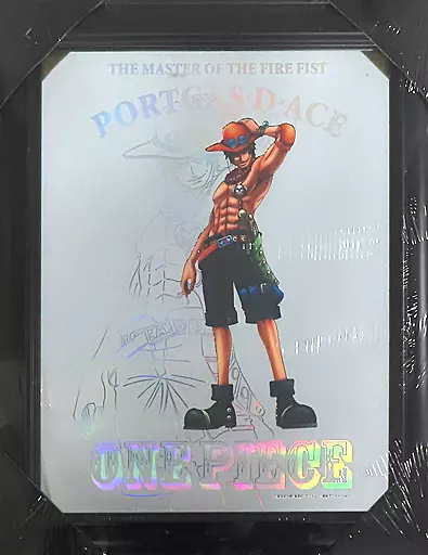 ワンピース　エース　鏡 Port Gas D. Ace (Line Art) Big Pub Mirror 
