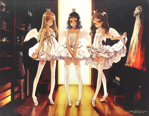 未使用 大槍葦人 複製原画 直筆サイン入り Littlewitch リトルウィッチ