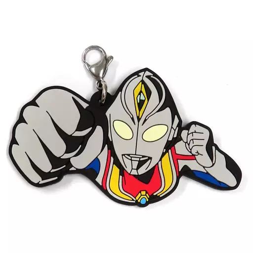 キーホルダー ウルトラマンダイナ/空を飛ぶ ラバーチャーム 「一