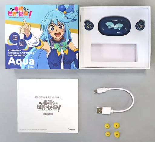 ワイヤレスイヤホン この素晴らしい世界に祝福を このすば アクア cv