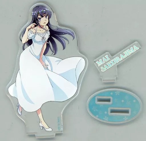青春ブタ野郎はゆめみる少女の夢を見ない 桜島麻衣 ローソン アクリルスタンド アクリルスタンド・アクリルパネル [外枠欠品] 桜島麻衣(白ワンピース
