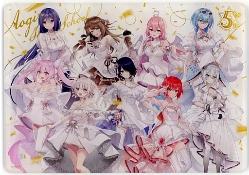 あおぎり高校　5th Anniversary　アクリルパネル Set Key Visual Pattern 5th Anniversary acrylic panel 