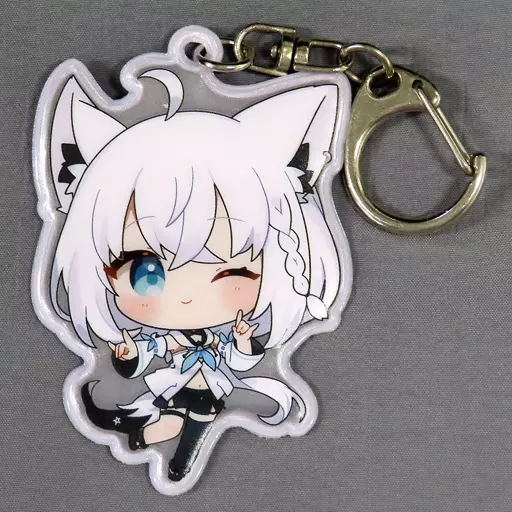 キーホルダー 白上フブキ リフレクトキーホルダー ミニキャラver