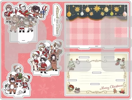 進撃の巨人 グラフアート クリスマス アクリルスタンド アクリル