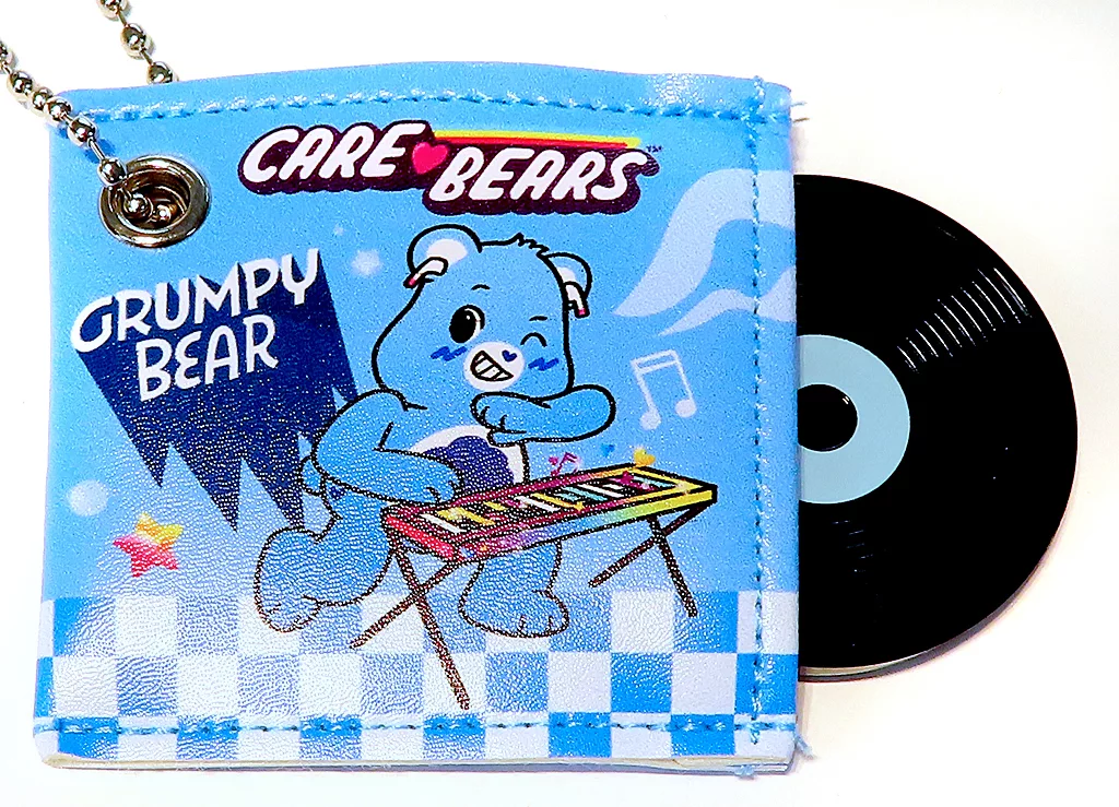 キーホルダー グランピーベア 「ケアベア レコード型ボール