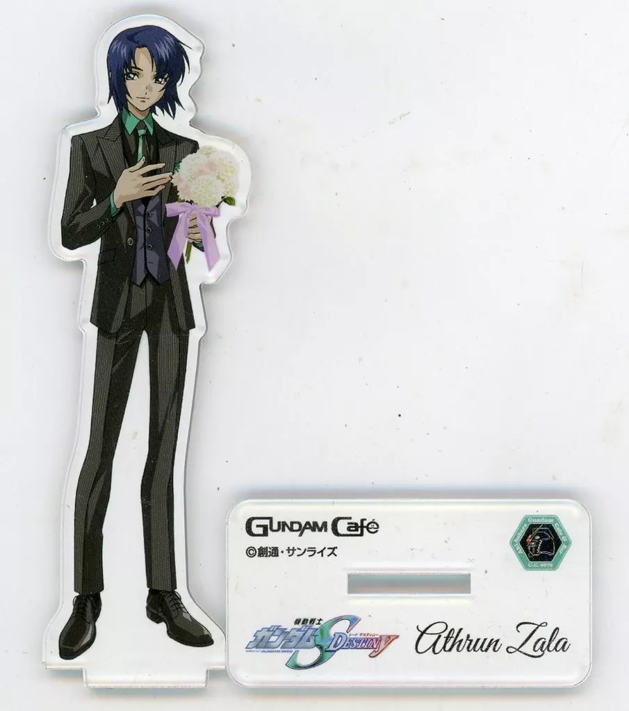 雑貨　アスラン・ザラ MODEL SHEET AS SEED DESTINY Thanks Ver. アクリルスタンド 「機動戦士ガンダムSEED DESTINY GUNDAM Cafe Precious Memories」 Missing frame] Aslan Zara MODEL SHEET AS SOLD DESTINY THANKS