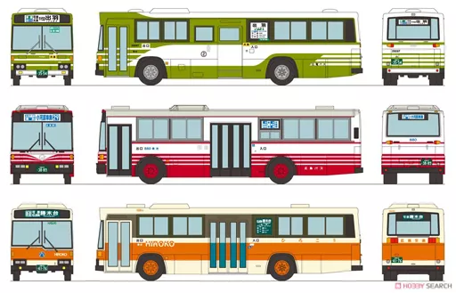 鉄道模型 1/150 広島バスセンター開業60周年記念セット(3台