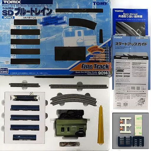 鉄道模型　[破損品/付属品欠品] 1/150 ベーシックセット SD ブルートレイン(5両セット) [90143] ベーシックセットSD ブルートレインII (Fine Track レール