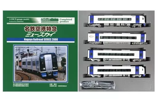鉄道模型　[破損品/付属品欠品] 1/150 名鉄空港特急ミュースカイ新造編成基本4輛編成セット(動力付き) [4051] Railway model [Damaged goods / Accessories missing] 1/150