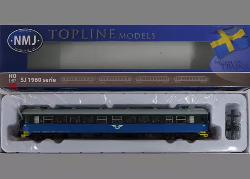 鉄道模型　HOゲージ 1/87 SJ B5B 4893 2nd Class Passenger Coach Blue/Black V.2 [46205401] HO Gauge 1/87 SJ B1N. 4899 2nd Class Passenger coach Blue