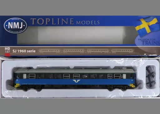 鉄道模型　HOゲージ 1/87 SJ B1K 5106 2nd Class Passenger coach Blue/black V.2 [46204402] HO Gauge 1/87 SJ B1K 5106 2nd Class Passenger coach Blue
