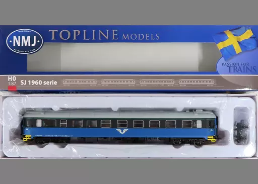 鉄道模型　HOゲージ 1/87 SJ B5KRT 5007 2nd Class Passenger Coach Blue/Black V.2 [46205402] Railway model HO Gauge 1/87 SJ B5KRT 5007 2nd Class