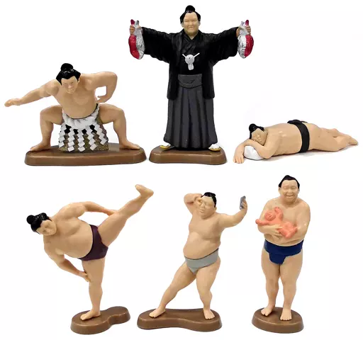 トレーディングフィギュア 全6種セット 「大相撲のフィギュア