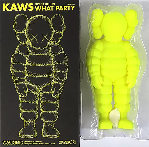 KAWS X MEDICOM TOY WHAT PARTY フィギュア イエロー