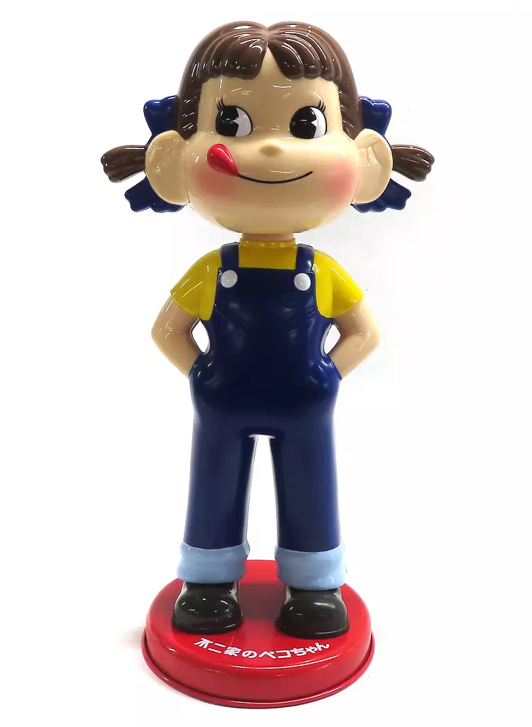Figure Swing Head Peko-chan Doll (Blue Overalls / Serrated Eyes