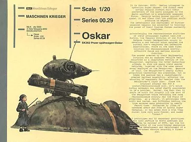 Plastic model 1/20 SK362 Panzer spahwagen-Oskar-SK362 Panzer Spa