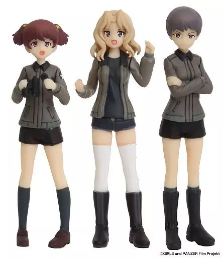 プラモデル 1/35 サンダース大学付属高校 フィギュアセット(3体