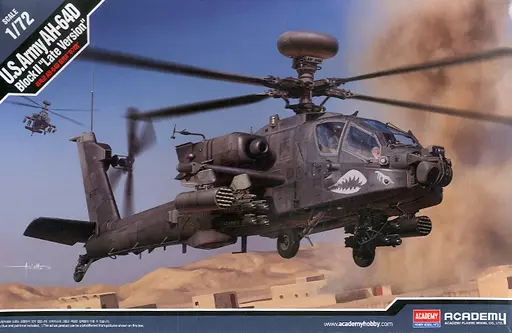 Plastic model 1/72 AH-64D Apache block 2 late type [12551] | Toy Hobby ...