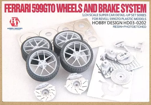 Plastic model 1/24 FERRARI 599 GTO WHEELS AND BRAKE SYSTEM