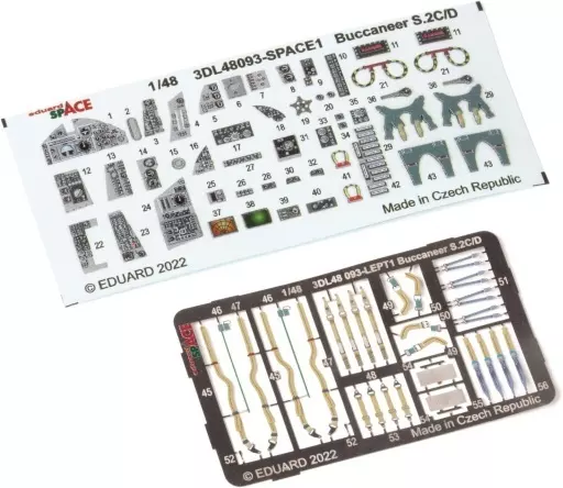 プラモデル 1/48 バッカニア S.2C/D スペース 内装3Dデカール w