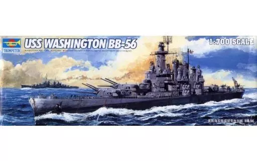Kit Maquette Trumpeter USS Washington BB-56 échelle 1:700 - Neuf En Boîte - Modélisme Naval
