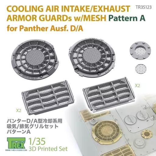 Wwii Tank Radiator Plastic model 1/35 WWII German Panther Radiator for Tank D/A Intake and ...